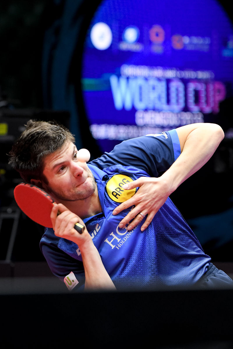 法国乒乓球队鏖战日本乒乓球队，奥恰洛夫高光表现